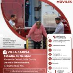 Darán Unidades Médicas Móviles servicio en Villa García