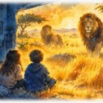 Los leones de la pradera